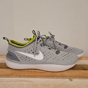 Nike Solarsoft Costa Low Shoes Men 12 Wolf Grey/Venom Green/Neon Volt 631389-013